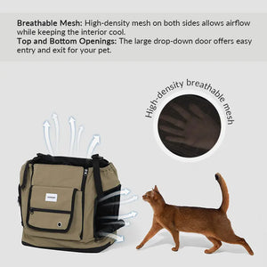 Comfortable Labor-saving Front-Zip Front Pet Carrier - PetPark
