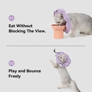 Upgraded Floral Elizabeth Collar - Comfortable for Eating and Sleeping - PetPark