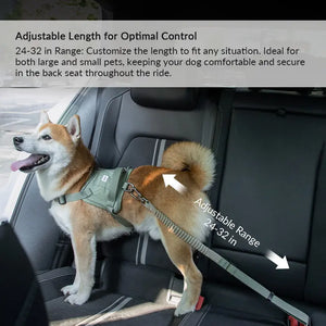 Valora Elastic Shock-Absorbing Pet Car Safety Belt - PetPark