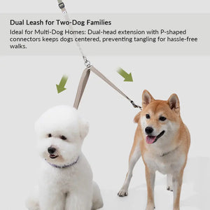 Valora Multi-Function Elastic Shock-Absorbing Leash | Choose from Leash, Dual-Leash Extender, or Crossbody Waist-Shoulder Strap - PetPark