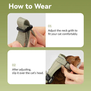 Valora Ultra-Lightweight Harness and Leash Set for Cats with Locator Pocket - PetPark