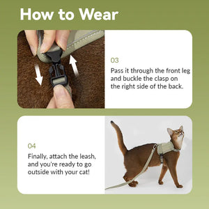 Valora Ultra-Lightweight Harness and Leash Set for Cats with Locator Pocket - PetPark