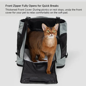 Comfortable Labor-saving Front-Zip Front Pet Carrier - PetPark