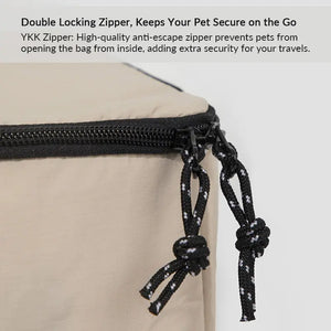 Lightweight Double-Shoulder Pet Backpack with Front & Back Carry, Light-Blocking & Warming Design for Small to Medium Cats - PetPark