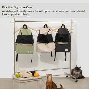 Breathable Lightweight Pet Carrier – Front & Back Wearable - PetPark