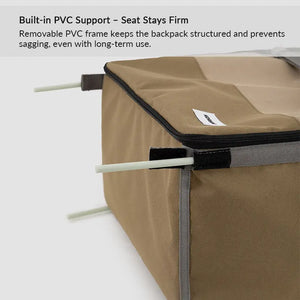 Pet 2-in-1 Car Seat & Backpack with Seatback Protector – Foldable Design - PetPark