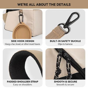 Breathable Lightweight Pet Carrier – Front & Back Wearable - PetPark