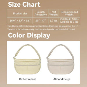 SoftNest Lightweight Labor-Saving Sling Carrier Bag for Pets - PetPark