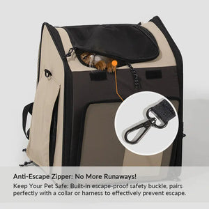 Luxury Expandable Front and Rear Pet Travel Backpack Tent – Perfect for Multiple Cats, Large Cats, or Small Dogs - PetPark