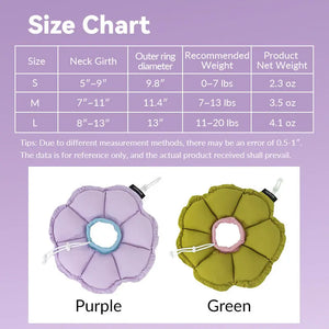 Upgraded Floral Elizabeth Collar - Comfortable for Eating and Sleeping - PetPark