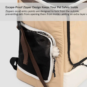 Single-Side Tent-Expandable Extra-Space Pet Travel Backpack – Perfect for Multiple Cats, Large Cats, or Small Dogs PetPark