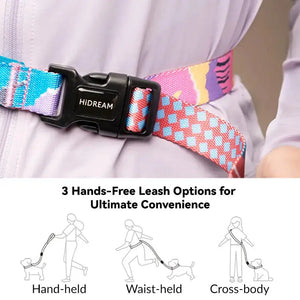 Colorful PRO 3 Way Buffer Traction Dog Leash - PetPark