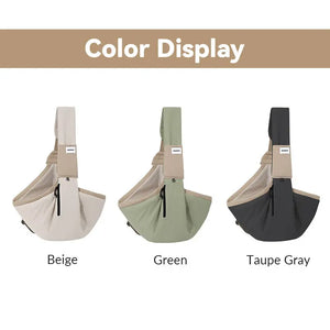 Wide-Strap Cradle-Style Structured Pet Sling Carrier Bag - PetPark