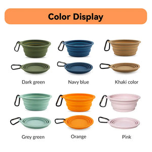 Food-grade silicone Collapsible Trave Pet Bowls - PetPark