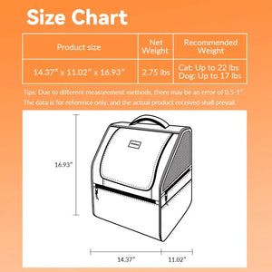 XXL Spacious & Versatile Double-Shoulder Pet Travel Backpack - PetPark
