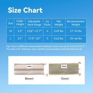 Reusable Cooling Collar for Dogs Protecting Skin from Frostbite - PetPark