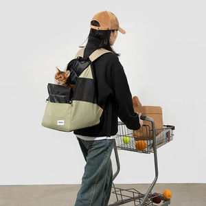 Breathable Lightweight Pet Carrier – Front & Back Wearable - PetPark