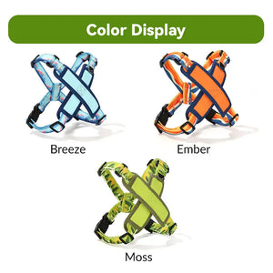 ColorPop Lightweight X Harness for Dogs – No-Choke Trachea Protection, Single or Leash Set Available Pet Park