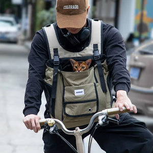 Comfortable Labor-saving Front-Zip Front Pet Carrier - PetPark