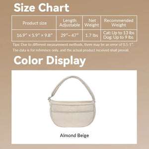 SoftNest Lightweight Sling Carrier – Single or Set with Clip-On Waste Bag Holder PetPark