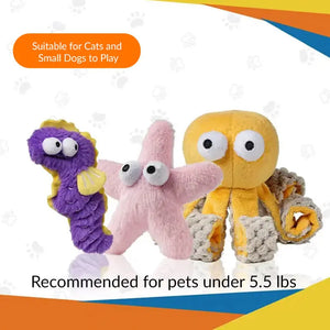 Ocean Snuffle & Squeaky Plush Enrichment Toy – Available as Single or Set - PetPark