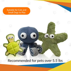 Ocean Snuffle & Squeaky Plush Enrichment Toy – Available as Single or Set - PetPark