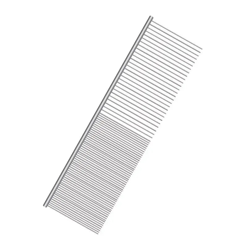 DualSpacing WideHead SteelPro Cat Comb – Ideal for Long-Haired Cats - PetPark