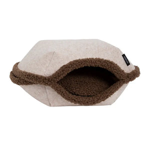 Semi-Enclosed Dual-Mode Shell Cat Bed - PetPark