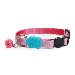 Colorful / Rainbow Cat Collar With Bell - PetPark