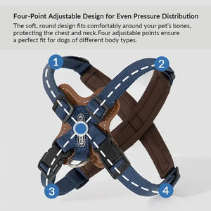 BOBO X-shaped Harness for Trachea Protection - PetPark