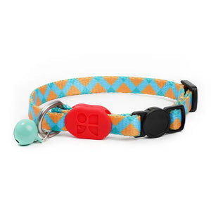 Colorful / Rainbow Cat Collar With Bell - PetPark