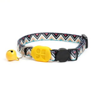 Colorful / Rainbow Cat Collar With Bell - PetPark