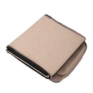 Foldable Semi-Private Cat Bed with Dual Entry Holes and Lounge-On-Top Comfort PetPark