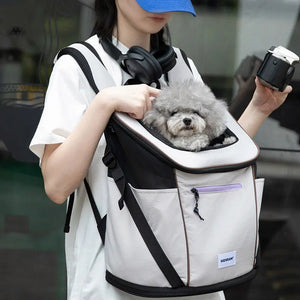 Structured Top Opening Hands-Free Front Pet Carrier – Comfortable & Labor-Saving PetPark