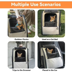 XXL Spacious & Versatile Double-Shoulder Pet Travel Backpack - PetPark