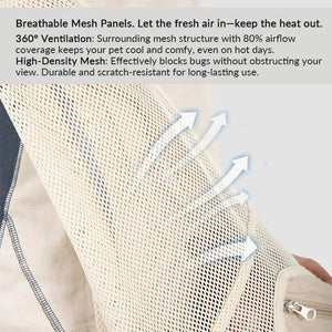 Breathable Summer Pet Sling Carrier Bag With Pocket - PetPark