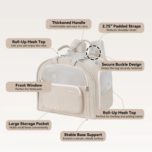 SoftNest Lightweight Labor-Saving 2-in-1 Pet Backpack & Hand Carrier - PetPark