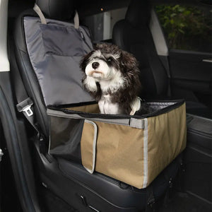 Pet 2-in-1 Car Seat & Backpack with Seatback Protector – Foldable Design - PetPark