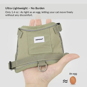 Valora Ultra-Lightweight Harness and Leash Set for Cats with Locator Pocket - PetPark