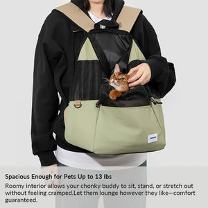 Breathable Lightweight Pet Carrier – Front & Back Wearable - PetPark