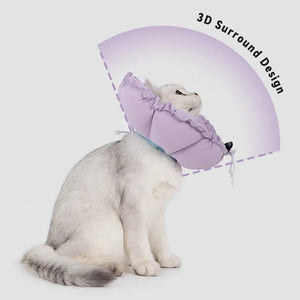 Upgraded Floral Elizabeth Collar - Comfortable for Eating and Sleeping - PetPark