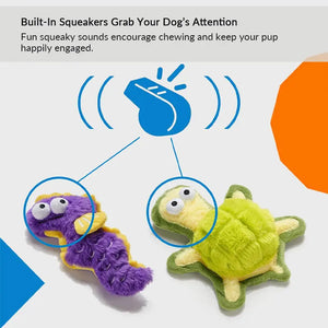 Ocean Snuffle & Squeaky Plush Enrichment Toy – Available as Single or Set - PetPark