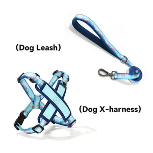 Wild Elements Series No Choke Dog Harness – X-Style Trachea Protection, Single or Set with a 3-in-1 Shock-Absorbing Leash(副本) Pet Park