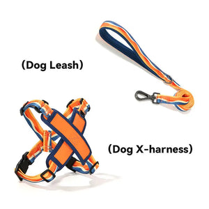 Wild Elements Series No Choke Dog Harness – X-Style Trachea Protection, Single or Set with a 3-in-1 Shock-Absorbing Leash(副本) Pet Park