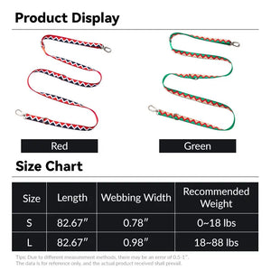 Rainbow Multi-function Single-end & Double-end Dog Leash - PetPark