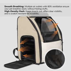 XXL Spacious & Versatile Double-Shoulder Pet Travel Backpack - PetPark