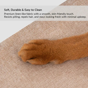 Foldable Semi-Private Cat Bed with Dual Entry Holes and Lounge-On-Top Comfort PetPark