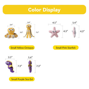 Ocean Snuffle & Squeaky Plush Enrichment Toy – Available as Single or Set - PetPark