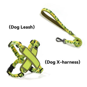 Wild Elements Series No Choke Dog Harness – X-Style Trachea Protection, Single or Set with a 3-in-1 Shock-Absorbing Leash(副本) Pet Park
