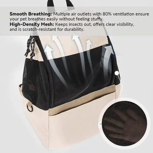 Breathable Lightweight Pet Carrier – Front & Back Wearable - PetPark